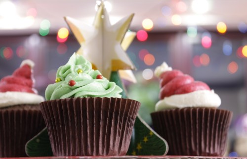 Christmas chocolate cupcakes