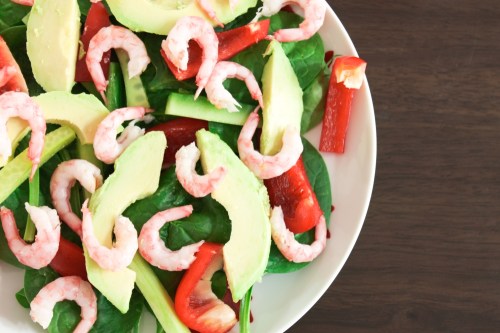 Prawn avocado salad
